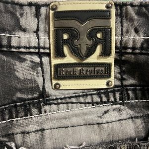 Rock Revival Acid wash Jean shorts